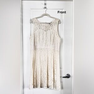 Women's American Rag Dress Size 3x Color cream lace pretty detailed